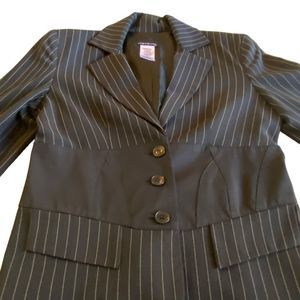 Black Pinstripe Blazer